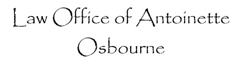 Law Office of Antoinette Osbourne Law Office of Antoinette Osbourne