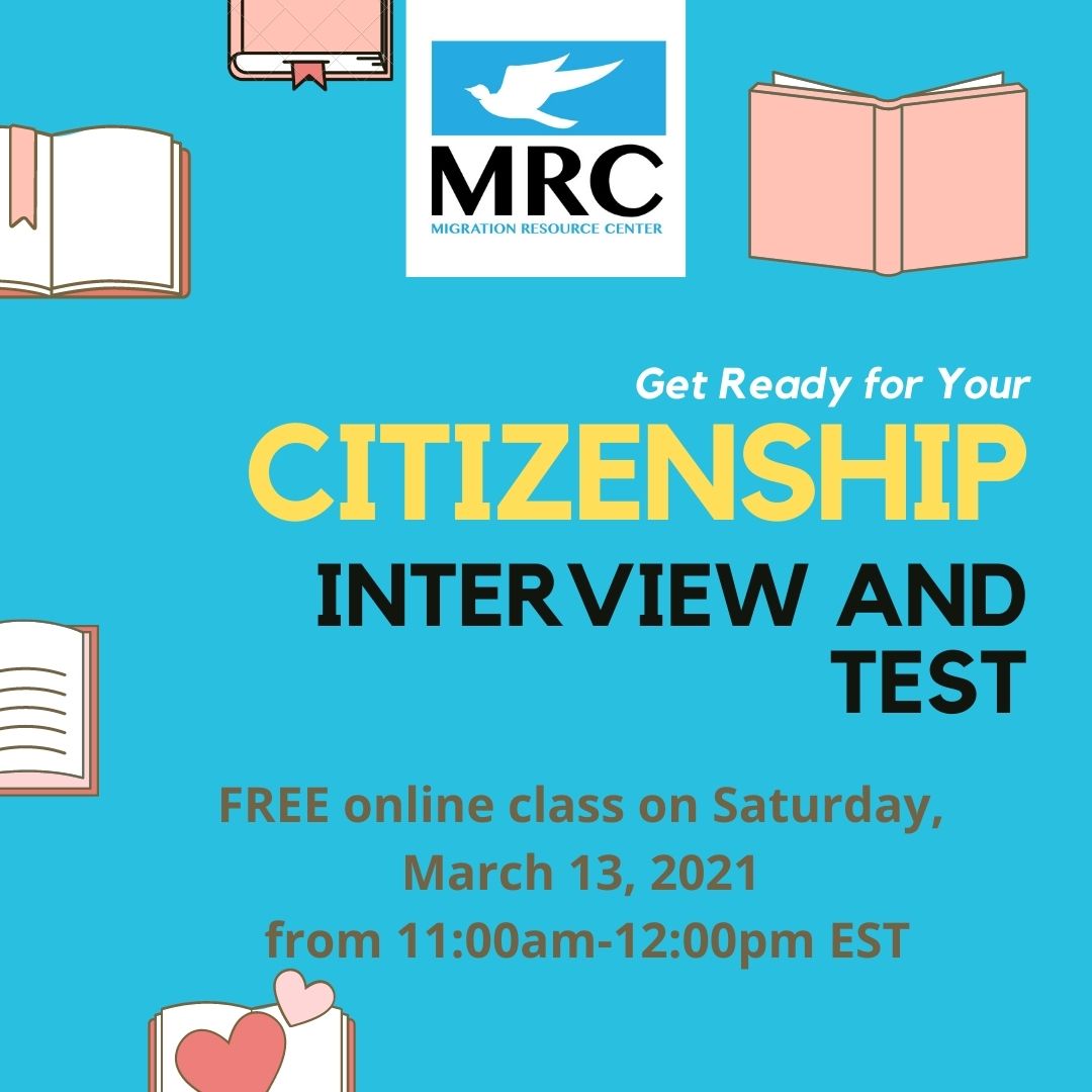 Citizenship Interview Test Workshop 2021-03-13 | Migration Resource Center