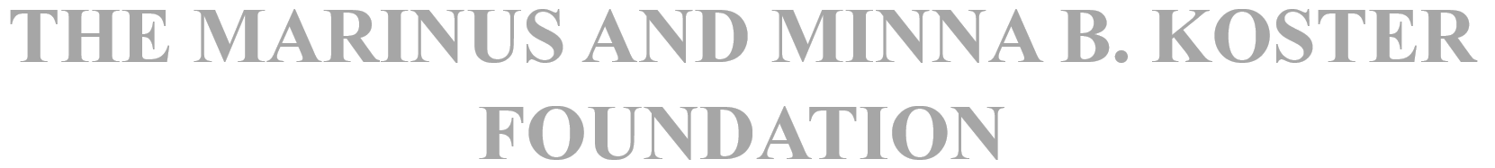 Koster Foundation Logo | Migration Resource Center